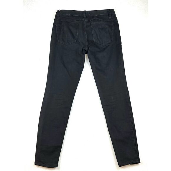 Free People Jet Black Distressed Denim Jeans Women’s 29 Read - Picture 10 of 12